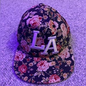 Floral LA Baseball Cap